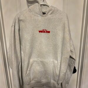 White Fox Gray Hoodie